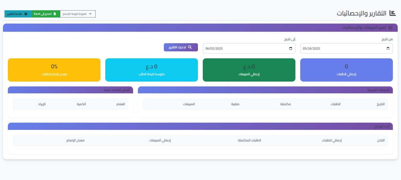 نظام المطعم 5